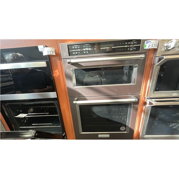 KITCHENAID 27" COMBI CONVECTION SELF CLEAN OVEN. MODEL KOCD507EBS RETAIL $7,350 SERIAL DC141903