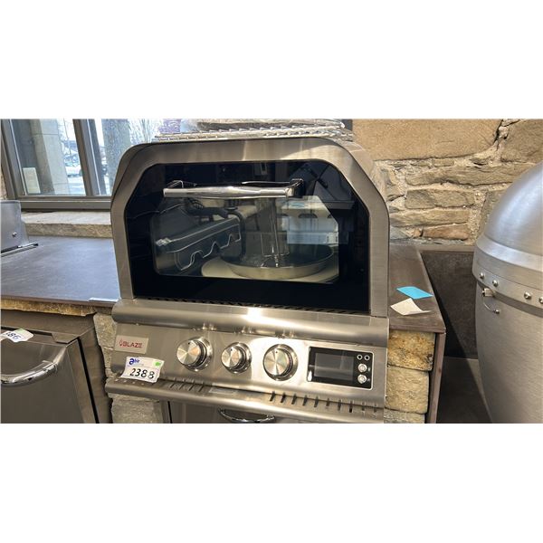 BLAZE BUILT IN STYLE PIZZA OVEN-NATURAL GAS/PROPANE MODEL BLZ-26-PZOVN-LP/NG WITH ROTISSERIE