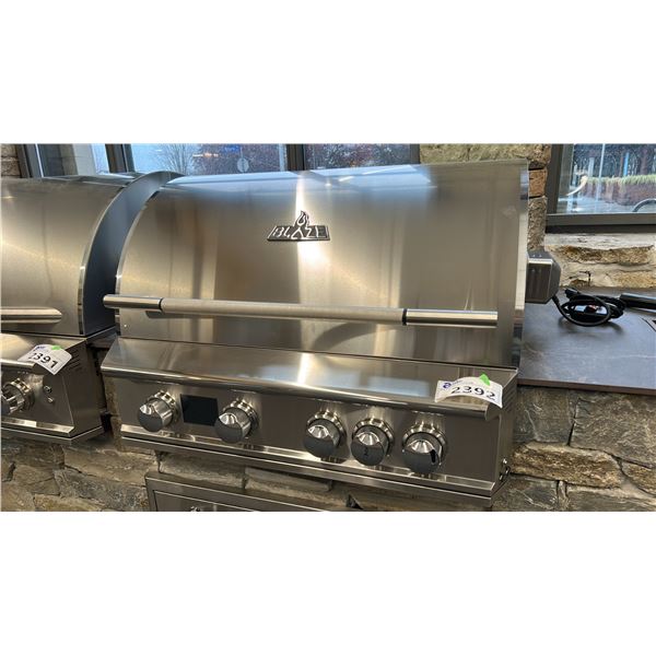 BLAZE LTE PRO32" BUILT IN STYLE NATURAL GAS GRILL. ROTISSERIE. 4 BURNER AND BACK BURNER
