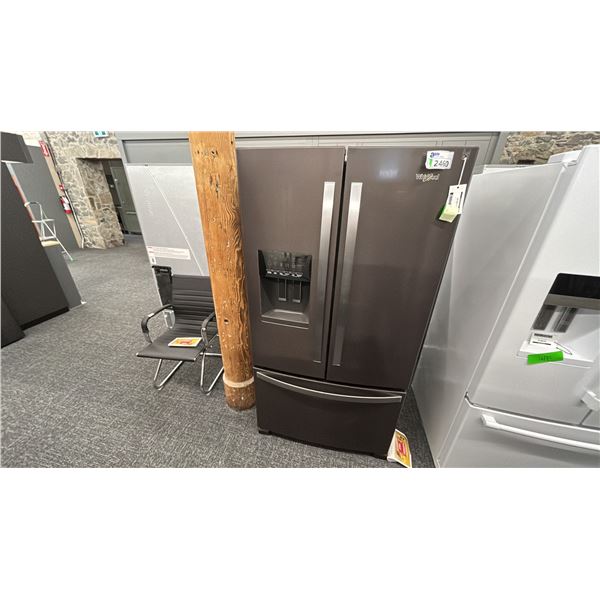 WHILRPOOL FRENCH DOOR 36"W X 70"H. REFIGERATOR. MODEL WRF555SDHV RETAIL $3,500 SERIAL KC2903287