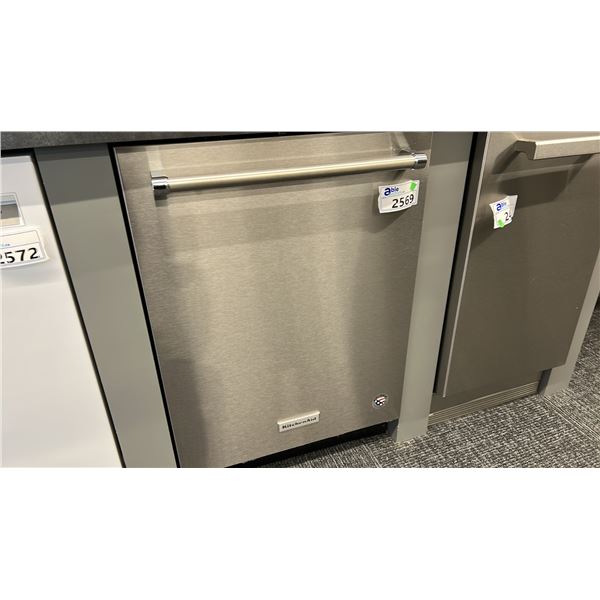 KITCHENAID STAINLESS STEEL TUB FID, 7 OPTIONS, 5 CYCLES. MODEL KDP334GPS SERIAL F83692006