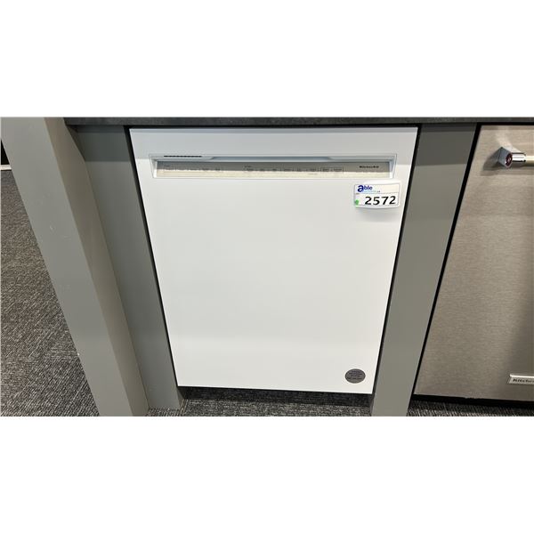 KITCHENAID 24" BUILT-IN DISHWASHER W/ PRO WASH. MODEL KDFE104KWH SERIAL MB3901218