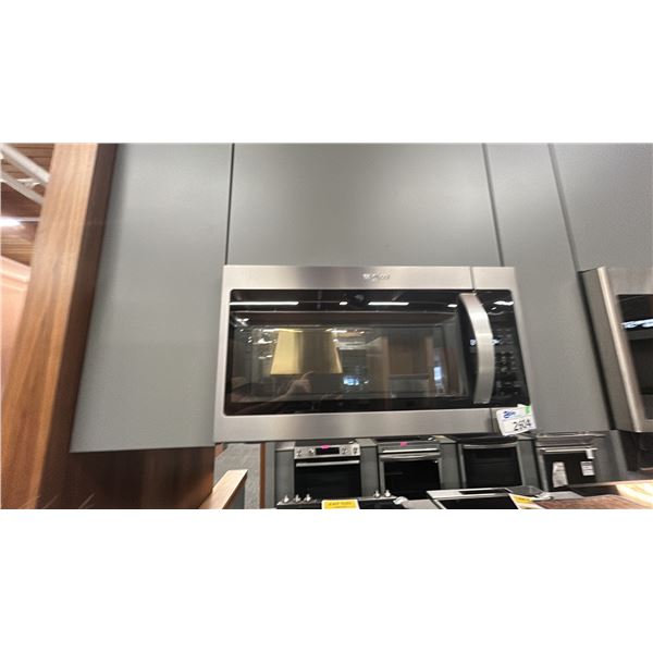 WHIRLPOOL 30" ABOVE THE RANGE HOOD & MICROWAVE. MODEL YWMH31017HZ BUYER TO REMOVE SERIAL TRD0210250