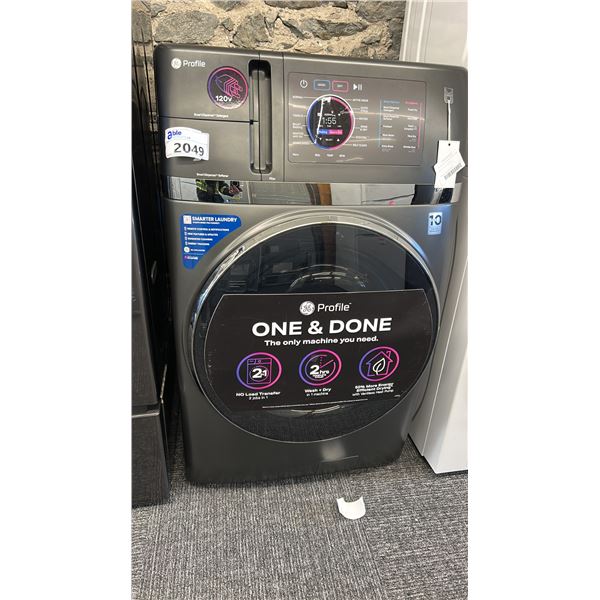 GE PROFILE ONE & DONE WASHER DRYER 48"H MODEL PFQ97HSPVDS RETAIL $3900