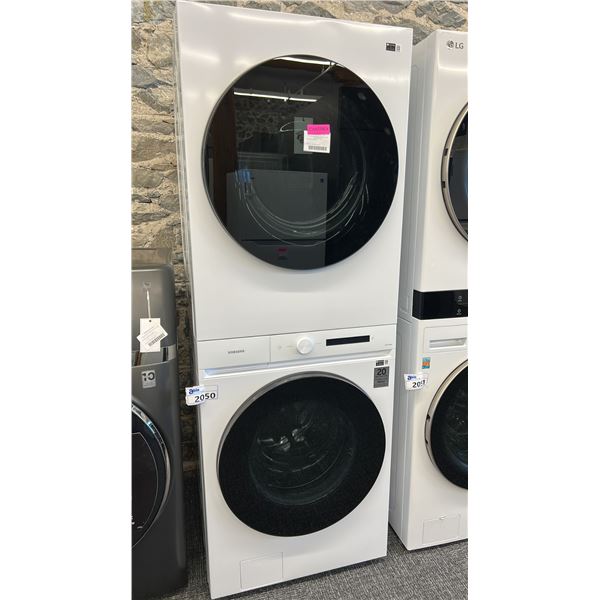 SAMSUNG WASHER DRYER COMBO TOWER MODEL WH46DBH100EWAC RETAIL $3100