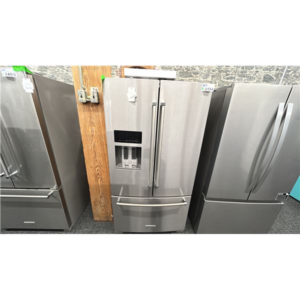 KITCHENAID FULL DEPTH 36" FRENCH DOOR WATER & ICE DISPENSER, 70"H. MODEL KRFF577KPS RETAIL$5,150 ...