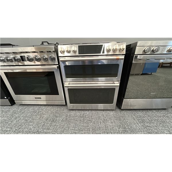 GE CAFE 30" 6 BURNER GAS RANGE DUAL FUEL DOUBLE OVEN MODEL CC2S950P2MS1 RETAIL $5000