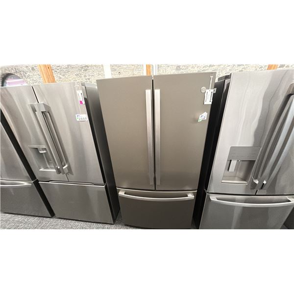 GE 36"W X 70H. 23.1 CU FT COUNTER-DEPTH FRENCH DOOR REFRIGERATOR. MODEL GWE23GMNEF