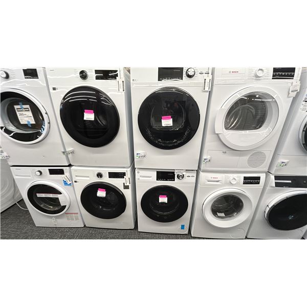 GE STACKING WASHER AND DRYER MODELS GFD14JSINWW AND GFW148SSMWW RETAIL $3100