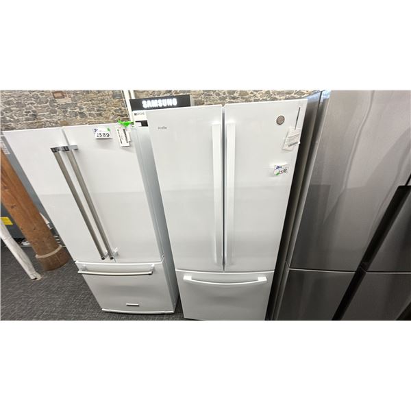 GE PROFILE 30"W X 70"H. BOTTOM MOUNT FRENCH DOOR REFRIGERATOR 20.8 CU FT. MODEL PNB21NGLKWW