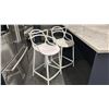 Image 1 : 2 WHITE STOOLS