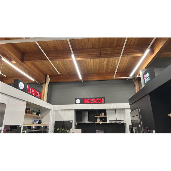 2 BOSCH SIGNS, EACH 5' WIDE
