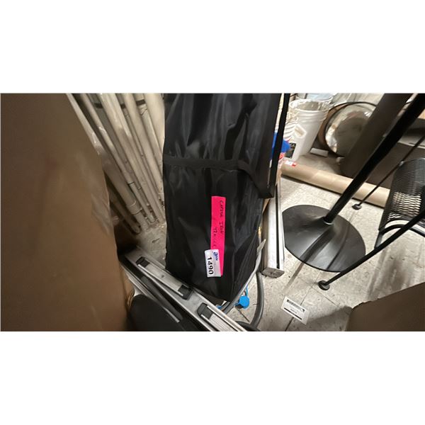 TRAEGER BRANDED SUN CANOPY SIZE UNKNOWN. WITH BAG