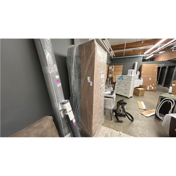 PALLISER ENSEMBLE ANGLE ARM SOFA. GREY FABRIC. MODEL 77918-B1