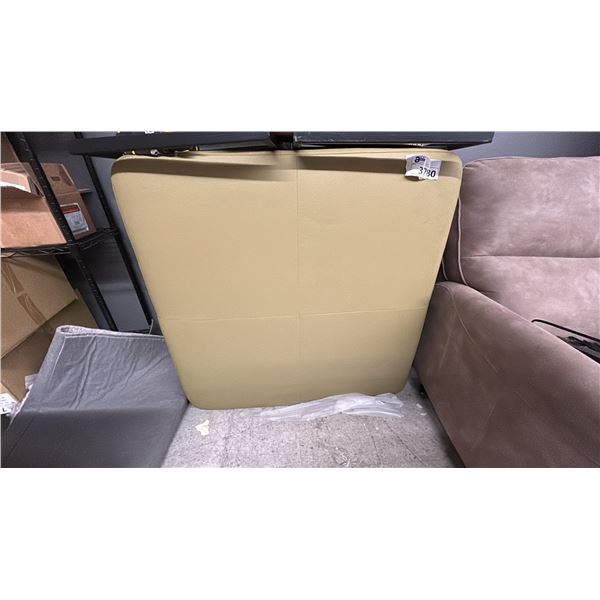 41" X 41" LEATHER ? OTTOMAN.