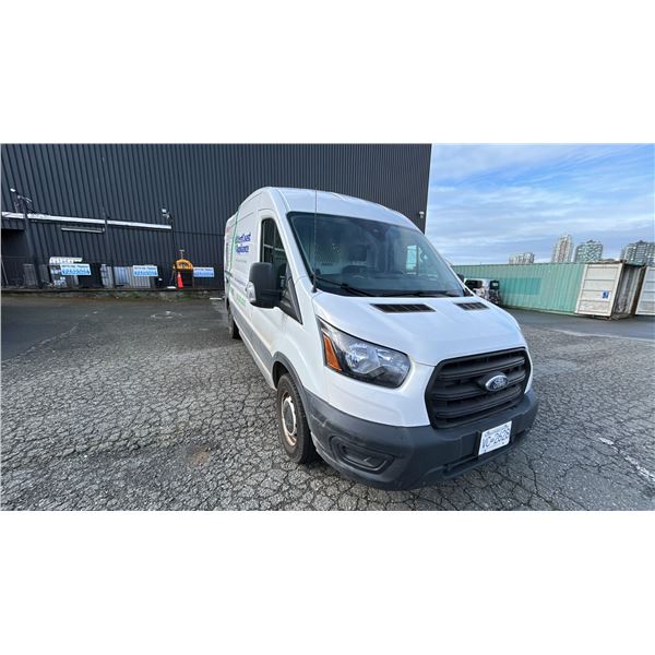 2020 FORD TRANSIT 250,  3DR CARGO VAN, WHITE, VIN 1FTBR1C80LKB56943,