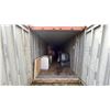 Image 2 : 40' STORAGE CONTAINER-RED COLOR. METAL SIDE DOORS. WATER LEAKS AROUND BOTTOM OF DOORS. LED