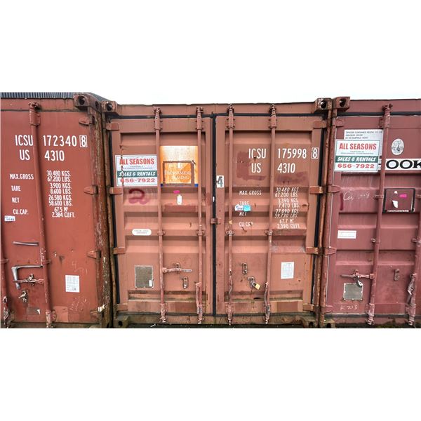 40' STORAGE CONTAINER-RED COLOR. LED