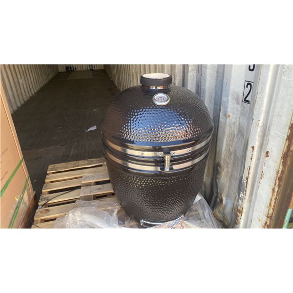 COYOTE ASADO SMOKER. MODEL C1CHCS. BLACK. NEEDS FINAL ASSEMBLY