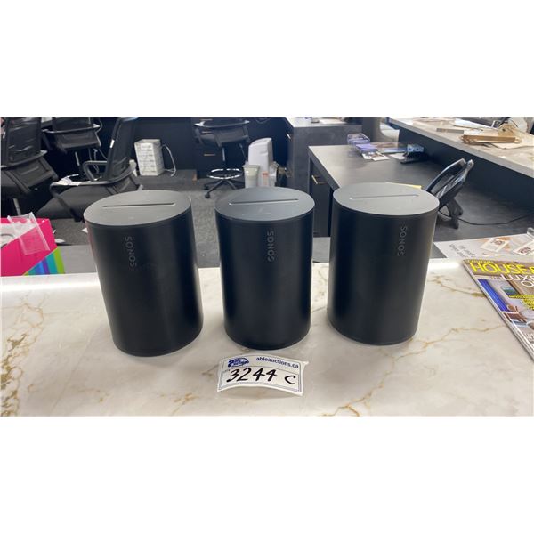GROUP OF 4 SONOS ERA 100 SPEAKERS. MODEL S39
