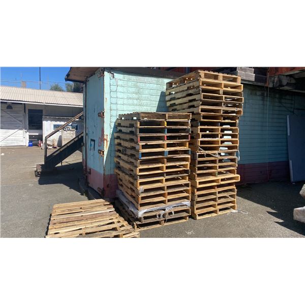 APPROX. 38 STANDARD PALLETS. 40" X 48"