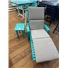 Image 2 : TEAL LOUNGER AND SIDE TABLE