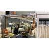 Image 2 : DECORREST LUXE ROOM DIVIDER, CHROME FRAME, TRI-FOLD, VINYL BACK, 5' X 6'3" HIGH