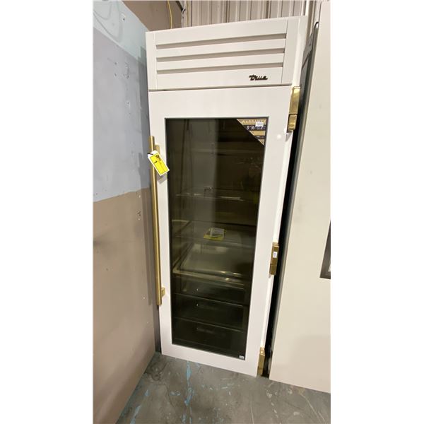 TRUE REFRIGERATION  MODEL T R-30REF-R-SG-A. WHITE 30" GLASS FRONT SINGLE DOOR BUILT IN