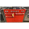 Image 1 : AGA MERCURY MODEL AMC48DF-RED. 48" DUAL-FUEL 5 BURNER RANGE IN PICCADILLY RED WITH 7 MODE MULTI