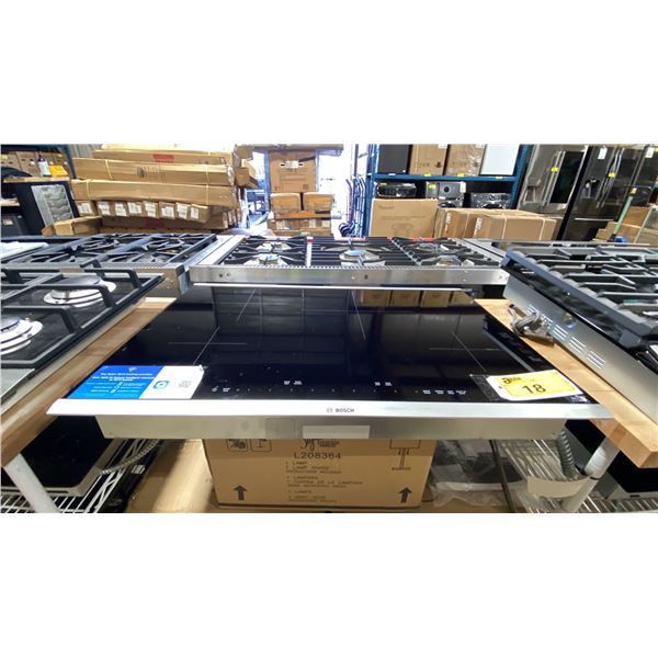 BOSCH MODEL NIT8069SUC. 800 SERIES BLACK 30" 4 ZONE SMART INDUCTION COOKTOP