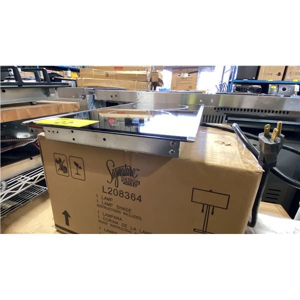 PORTER & CHARLES MODEL CC30V. BLACK 12" 2 ZONE CERAMIC ELECTRIC COOKTOP