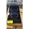 Image 2 : PORTER & CHARLES MODEL CC30V. BLACK 12" 2 ZONE CERAMIC ELECTRIC COOKTOP