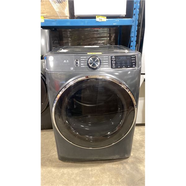 G.E APPLIANCES MODEL GFD55ESMNDG. 7.8 CU. FT. DIAMOND GRAY VENTED ELECTRIC SMART DRYER