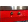 Image 3 : SMEG MODEL KPF9RD. PORTOFINO STAINLESS STEEL / RED 35" VINTAGE STYLE WALL MOUNTED RANGE HOOD