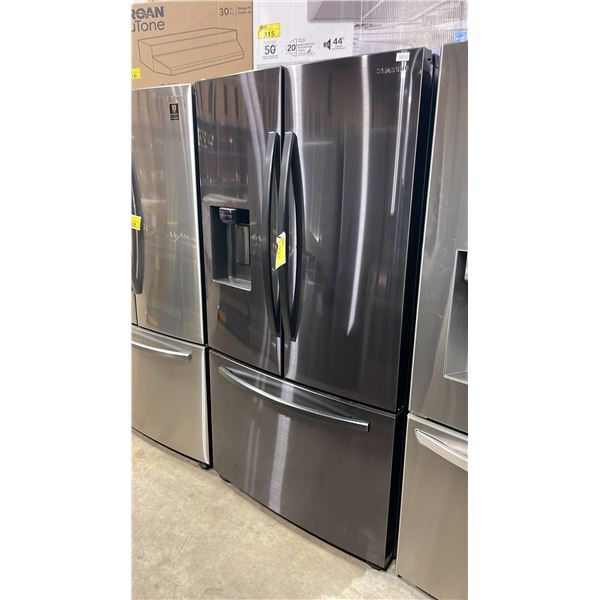 SAMSUNG MODEL RF23R6201SG/AA. 36" BLACK MATTE STEEL FRENCH DOOR SMART REFRIGERATOR