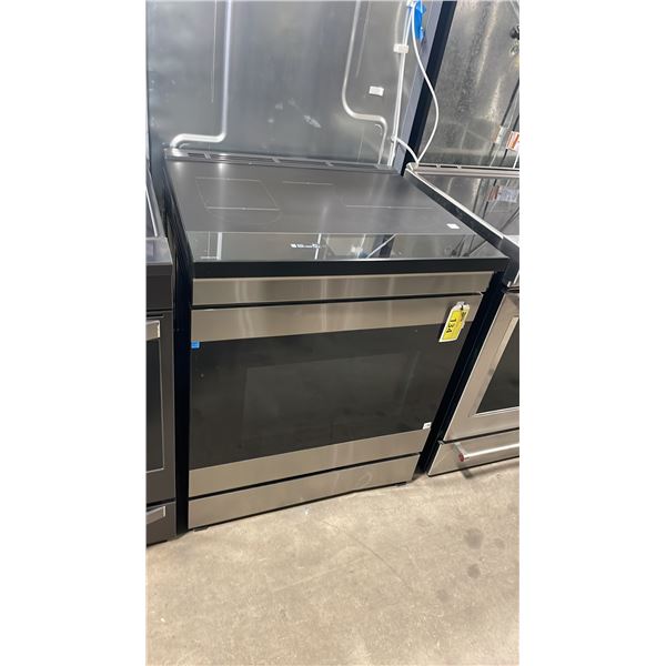 SAMSUNG MODEL NSI6DG9900SRAC. 30" INDUCTION SLIDE IN CONVECTION OVEN WITH