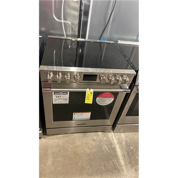 FRIGIDAIRE MODEL PCFE308CAF. 30" STAINLESS STEEL ELECTRIC SLIDE IN RANGE WITH