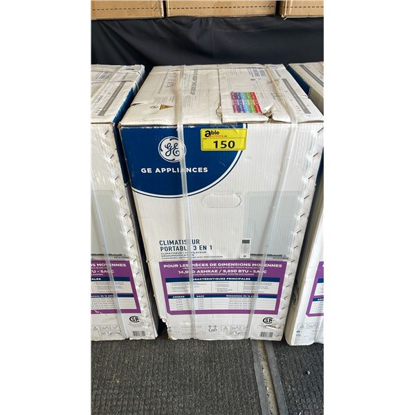 GE APPLIANCES MODEL APCA14YBMW. 14,000 BTU SMART PORTABLE AIR CONDITIONER