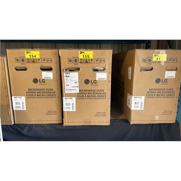 LG MODEL MVEF1323F. 30" SLIM LINE LOW PROFILE OVER-THE-RANGE SMART MICROWAVE