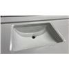 Image 2 : IKOU INC MODEL CA1172. WHITE QUARTZ TOP 72"W X 22"D OAK 6 DRAWER 4 DOOR BATHROOM VANITY WITH SINKS