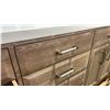 Image 5 : IKOU INC MODEL CA1172. WHITE QUARTZ TOP 72"W X 22"D OAK 6 DRAWER 4 DOOR BATHROOM VANITY WITH SINKS