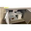 Image 4 : 10WA-HAMB72-039EI. WHITE QUARTZ TOP 72"W X 22"D DOVE GREY 6 DRAWER 4 DOOR BATHROOM VANITY WITH