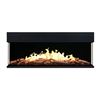 Image 1 : LATITUDE MODEL EF10192 BLACK 55" PRO MULTI-SIDED ELECTRIC SMART LCD HD FLAME TECH FIREPLACE