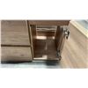 Image 2 : CAPRI COLLECTION MODEL CP-48 MURAL 48"W X 20"D ROUGH OAK 2 DRAWER 2 DOOR WALL MOUNT BATHROOM VANITY