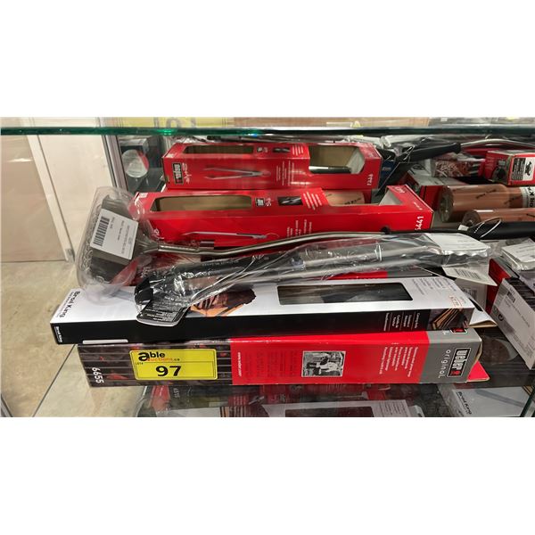 ASSORTED WEBER & BROIL KING PROFESSIONAL OUTDOOR GRILLING TOOLS