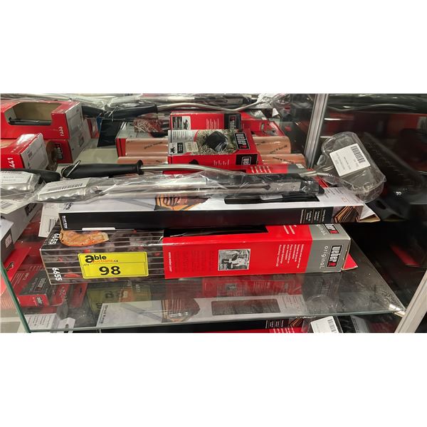 ASSORTED WEBER & BROIL KING PROFESSIONAL OUTDOOR GRILLING TOOLS