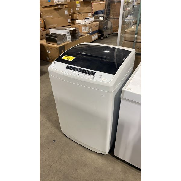 GE GNW128PSMWW. TURBO HE SPACE SAVING PORTABLE WHITE / STAINLESS STEEL TUB TOP LOAD WASHING MACHINE