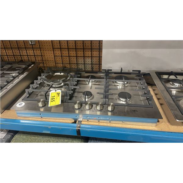 AEG MODEL 75040GM-M-F. STAINLESS STEEL  29.37" CLASSIC STYLE 5 BURNER GAS COOKTOP
