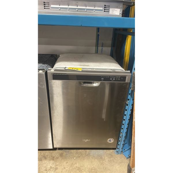 WHIRLPOOL MODEL WDF540PADM. STAINLESS STEEL 24" FRONT CONTROL INSERT DISHWASHER