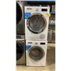 Image 1 : BOSCH 800 SERIES WIFI SMART STACKING WHITE FRONT LOAD WASHER / DRYER SET